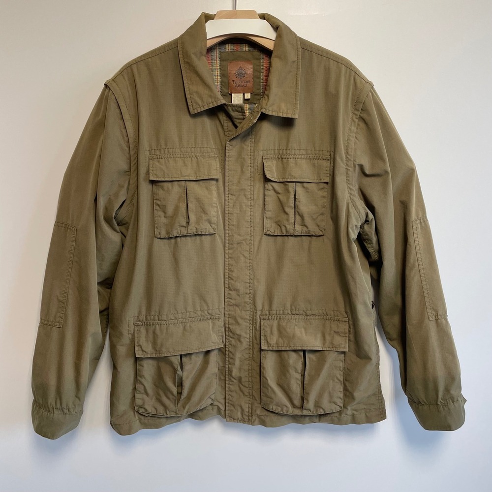 Territory Ahead Men's Utility Jacket Convertible Cargo Vest Size L‎ Tactical